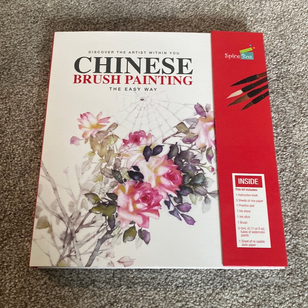 Chinese Brush Painting Instructional Kit Artist watercolor